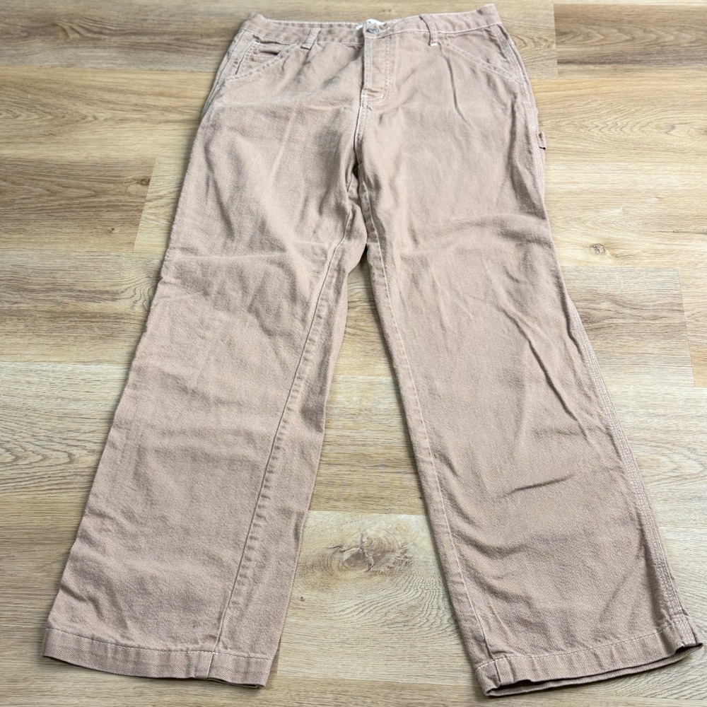 S.O.N.G. Tan Carpenter Utility Denim Pants Women Size 11/30 90s Streetwear
Skate